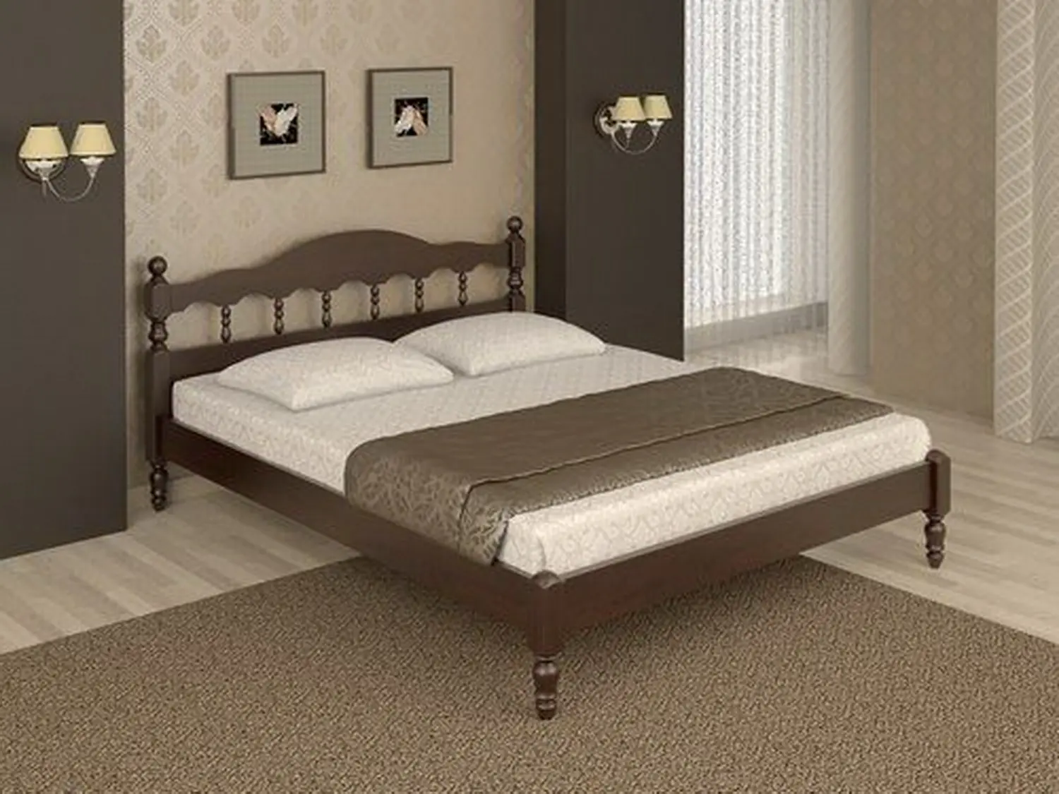 Кровать Точенка 1200х2000